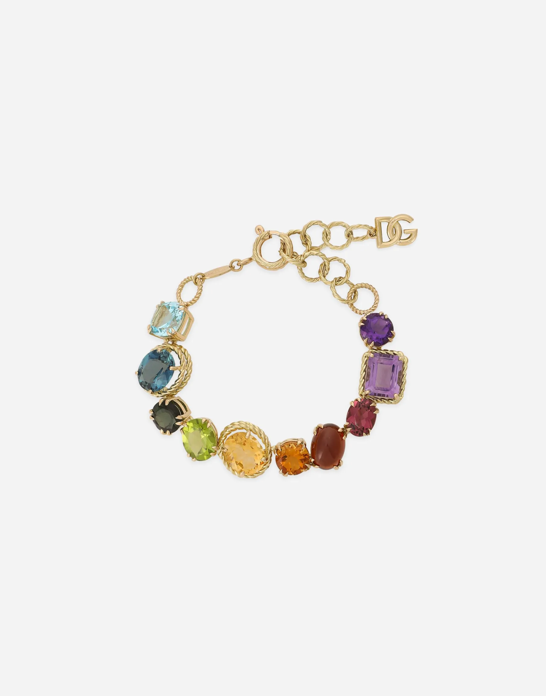 Bracelet with multi-colored gems