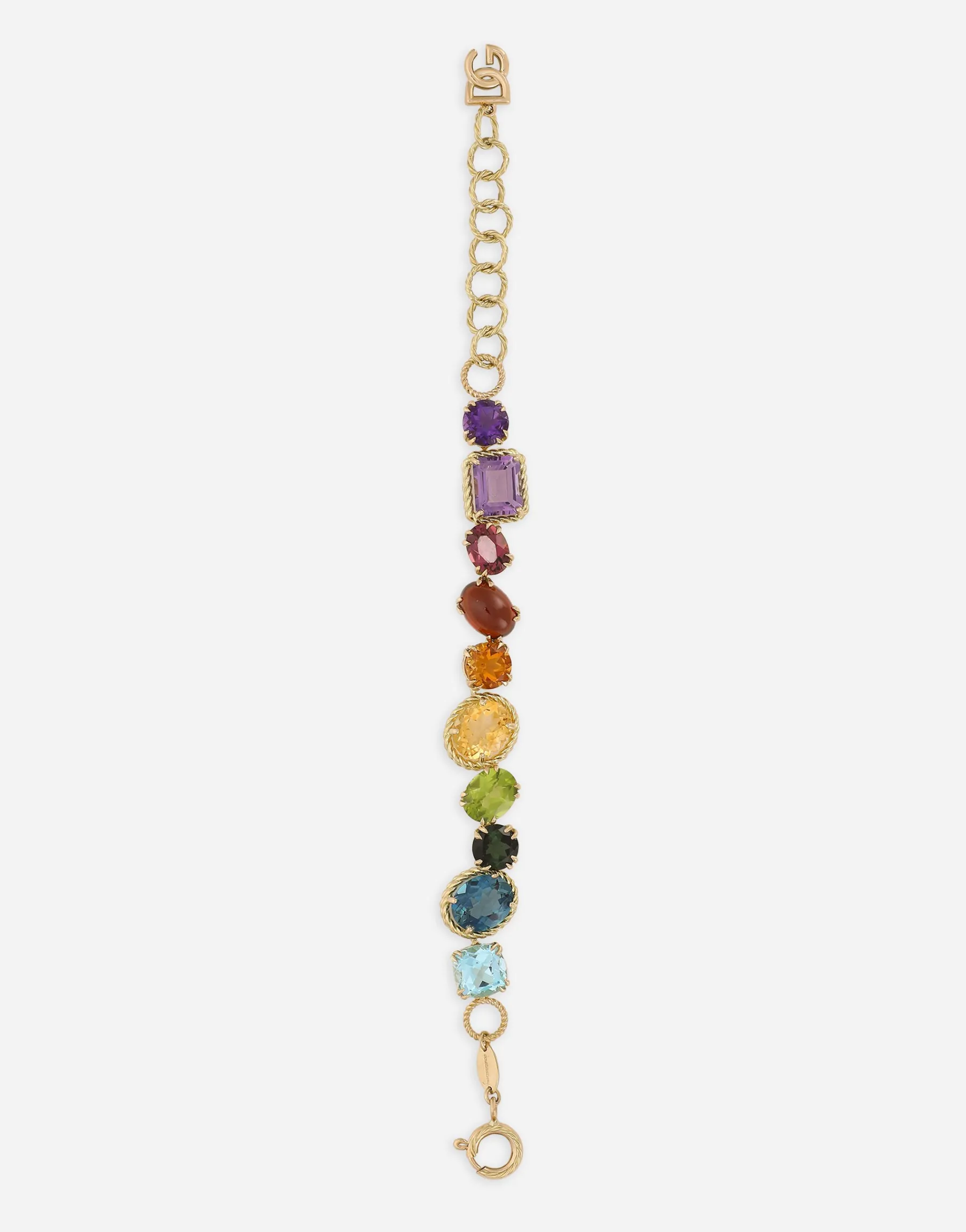 Bracelet with multi-colored gems