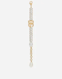 Bracelet with rhinestones and DG logo