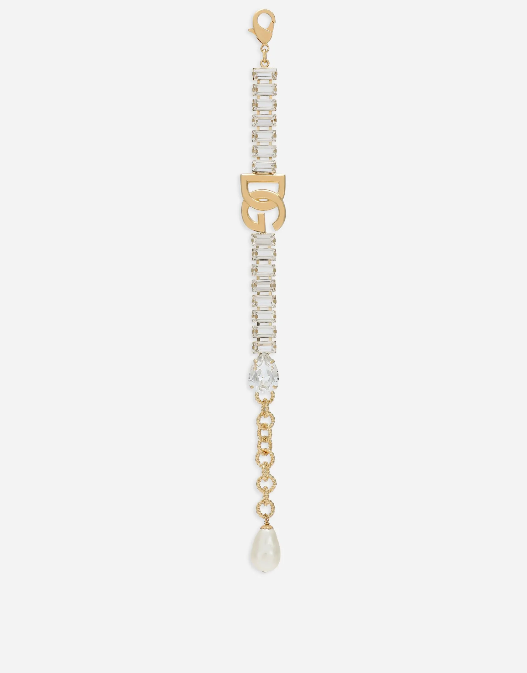 Bracelet with rhinestones and DG logo