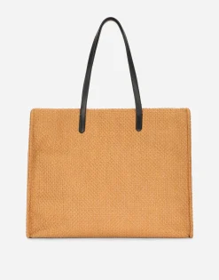 Branded raffia shopper