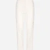 Branded stretch lace pants