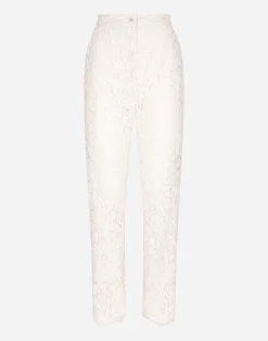 Branded stretch lace pants