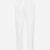 Brocade cigarette pants