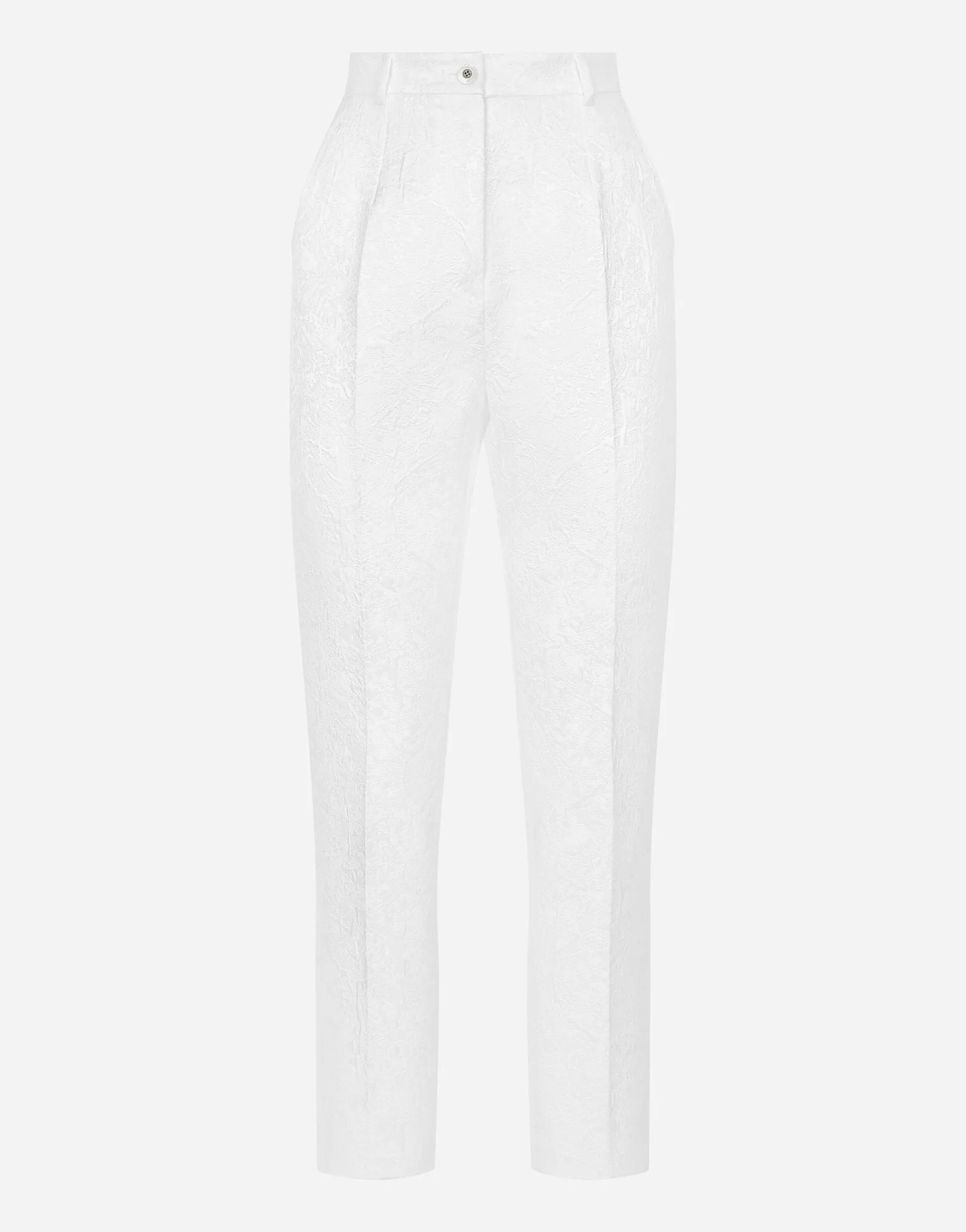 Brocade cigarette pants