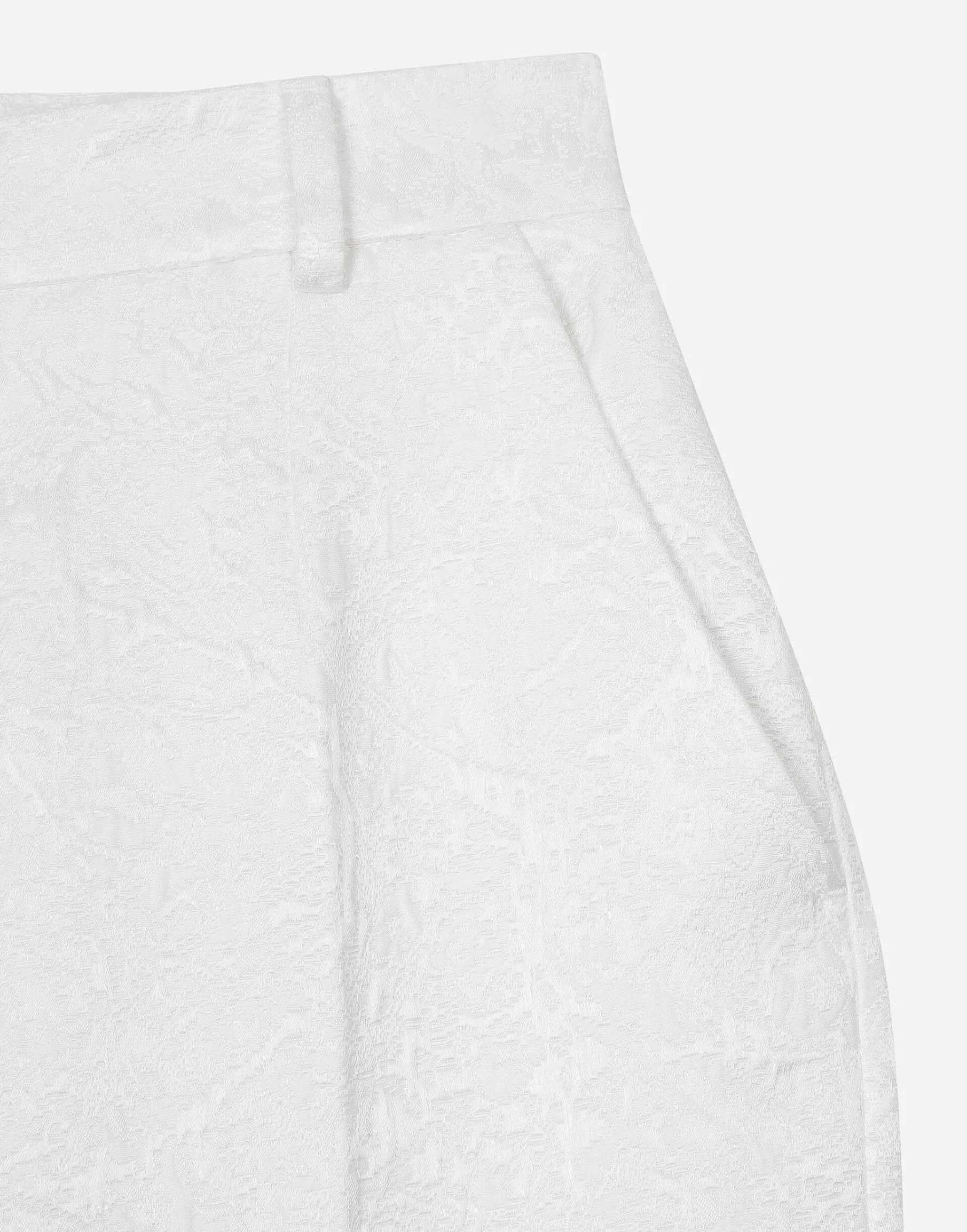 Brocade cigarette pants