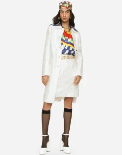 Brocade coat with DG buttons