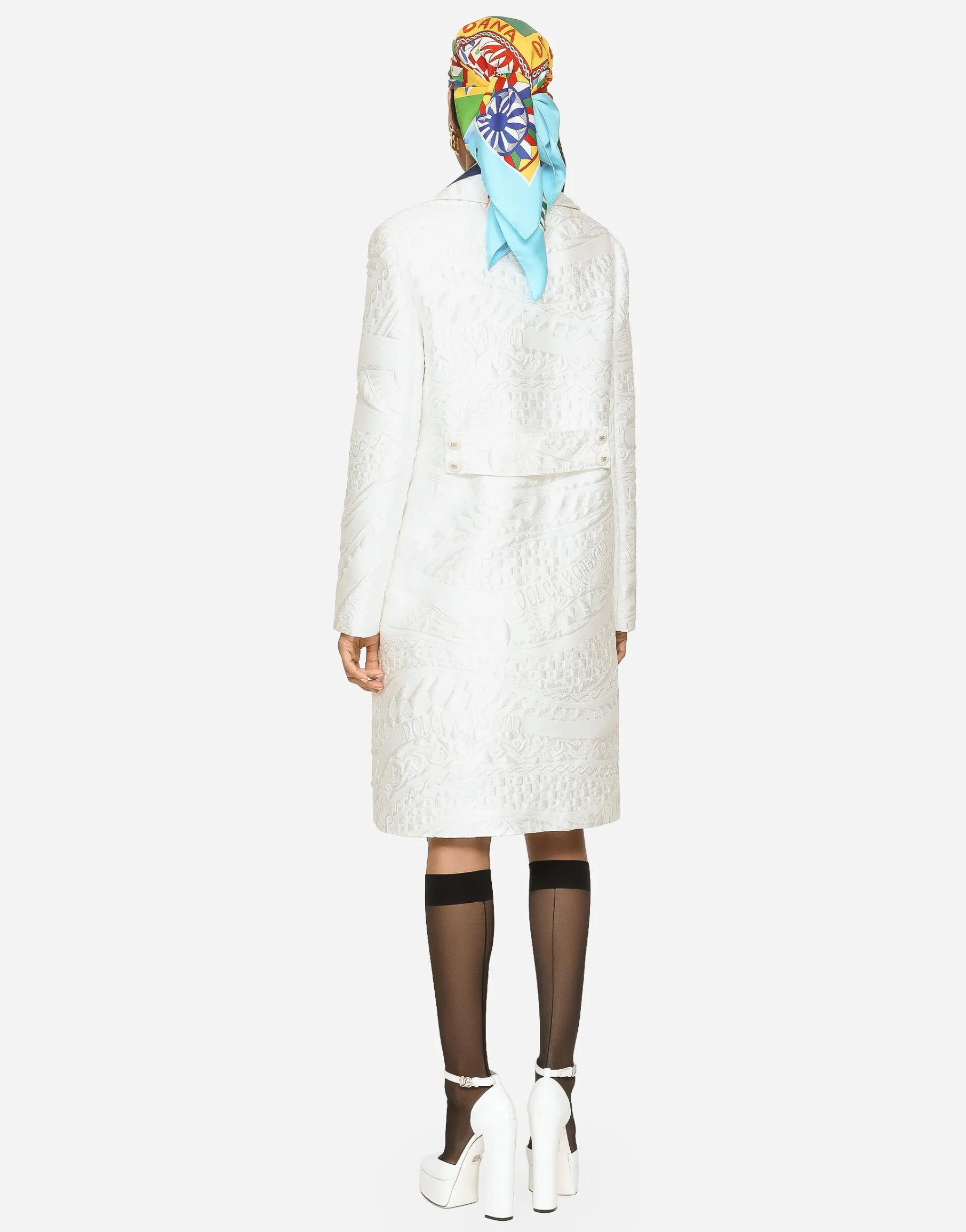 Brocade coat with DG buttons