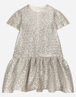 Brocade jacquard dress with DG logo