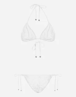 Broderie anglaise triangle bikini