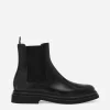 Brushed calfskin ankle boots
