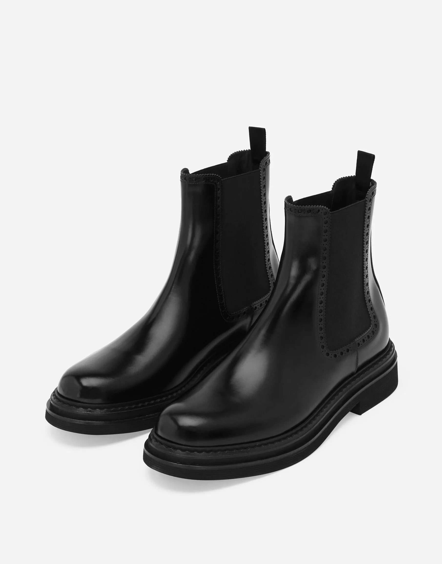 Brushed calfskin ankle boots