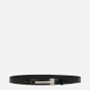 Brushed calfskin belt