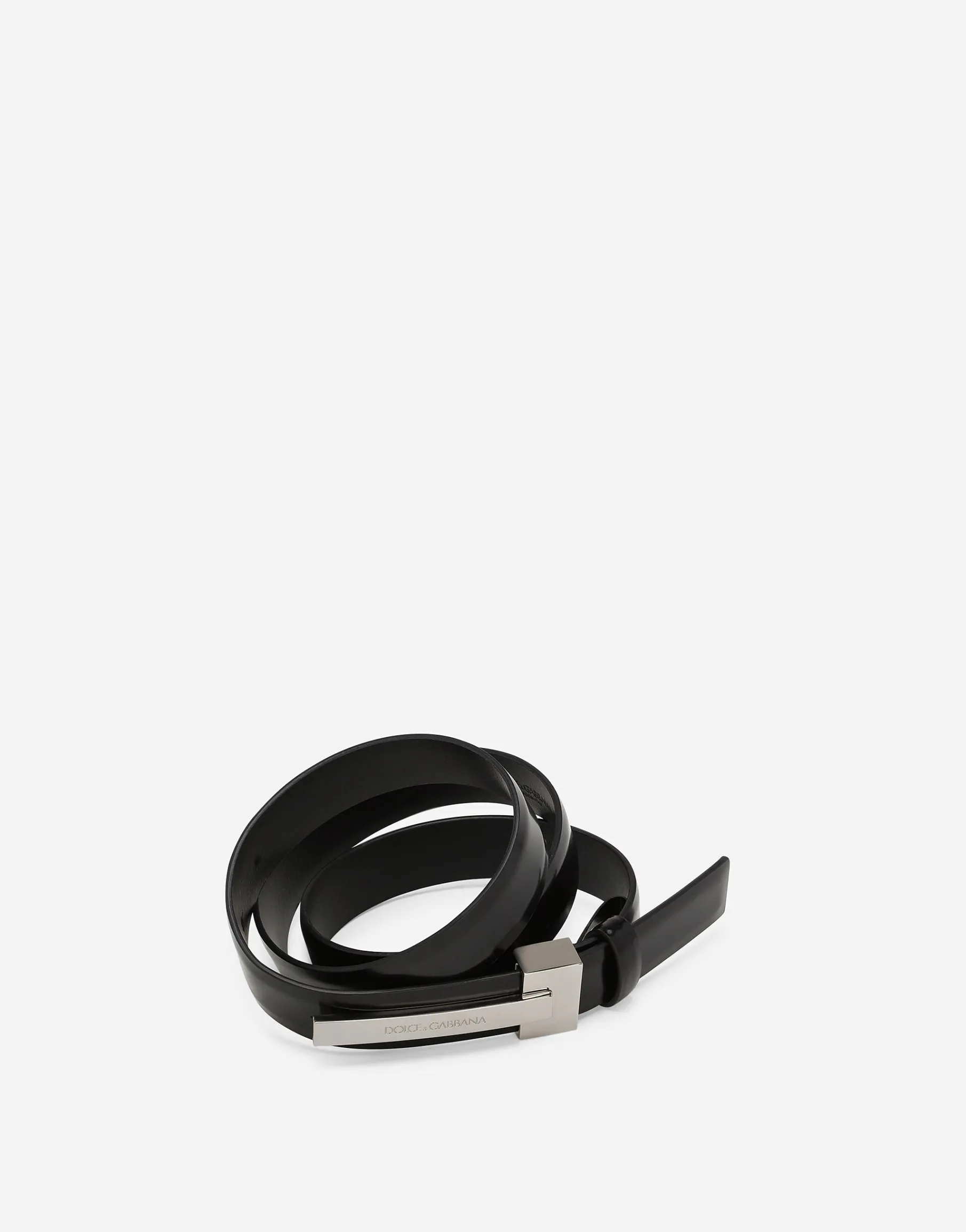 Brushed calfskin belt