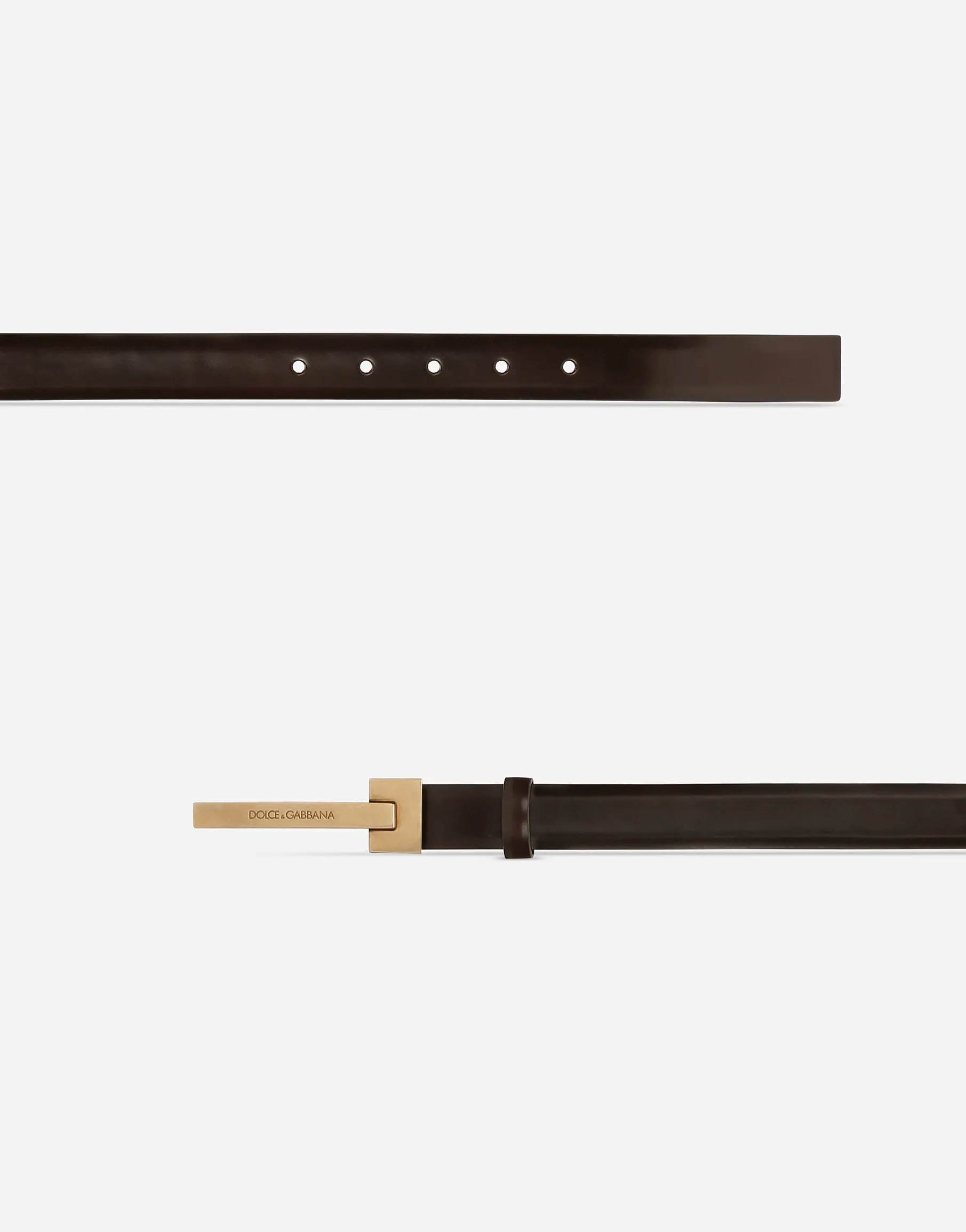 Brushed calfskin belt