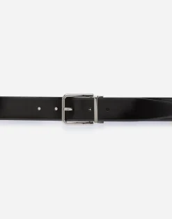 Brushed calfskin belt