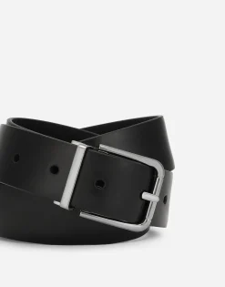 Brushed calfskin belt