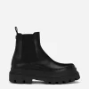 Brushed calfskin Chelsea boots