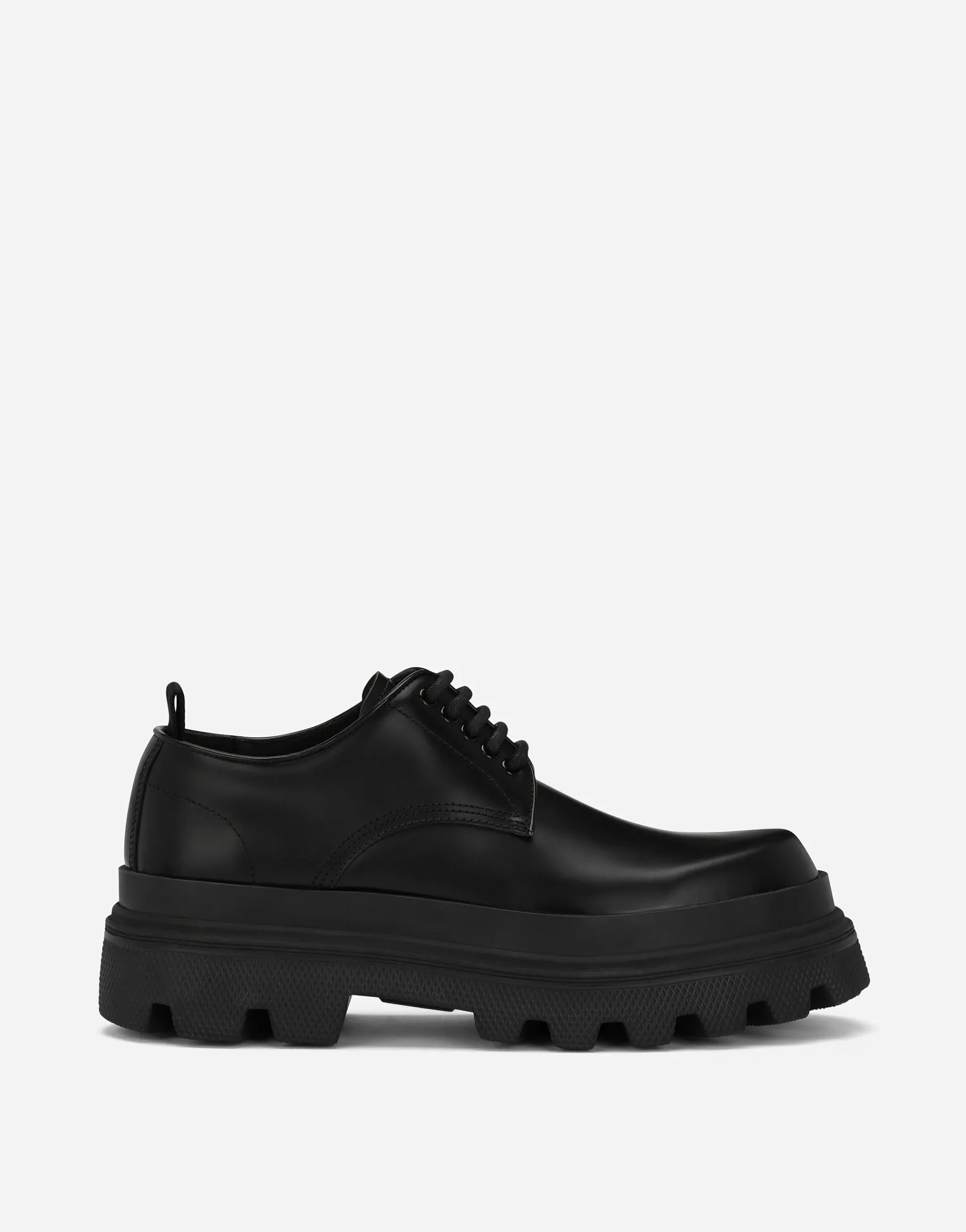 Brushed calfskin Derby shoes