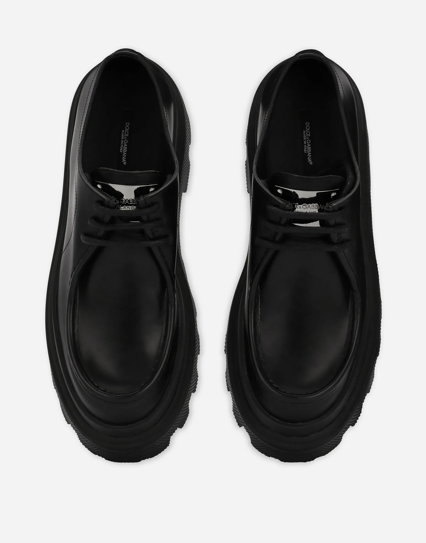 Brushed calfskin Derby shoes