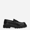 Brushed calfskin loafers