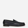 Brushed calfskin loafers