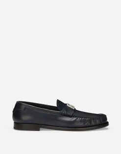 Brushed calfskin loafers