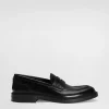 Brushed calfskin loafers