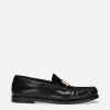 Brushed calfskin loafers