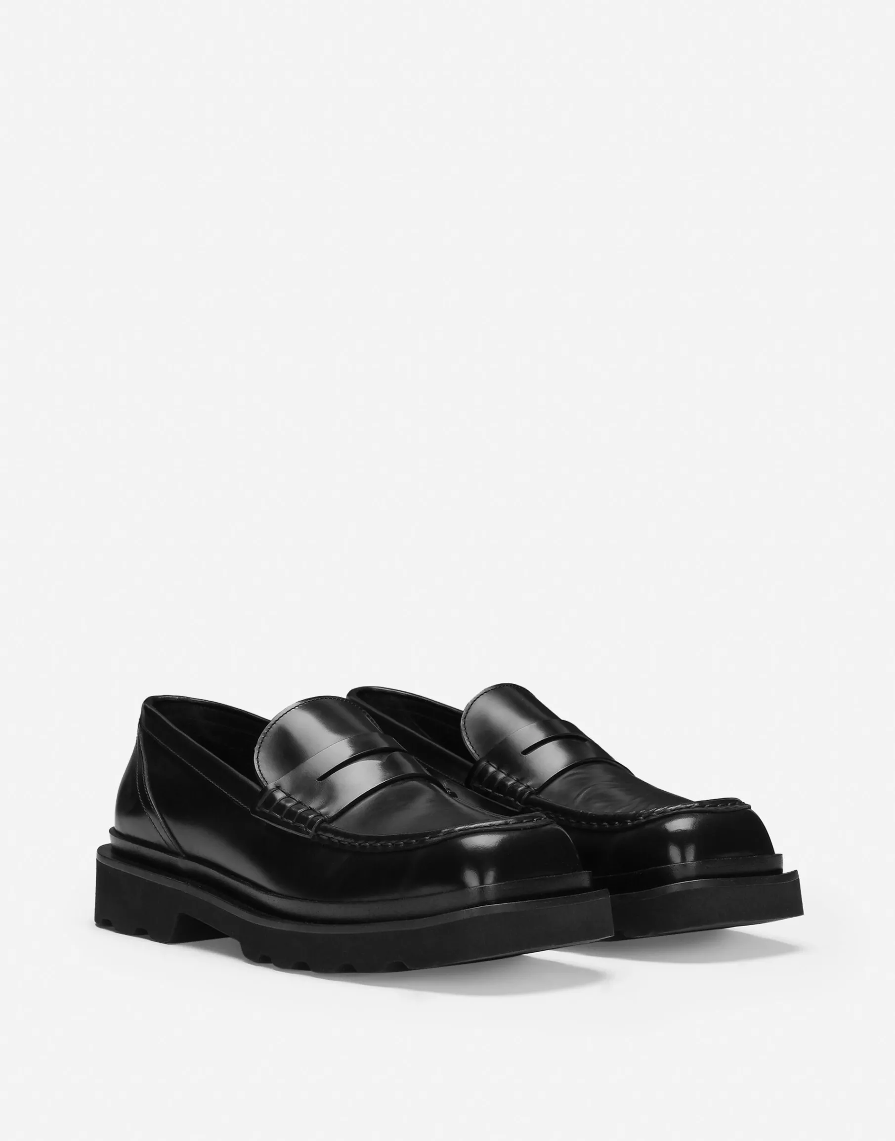 Brushed calfskin loafers