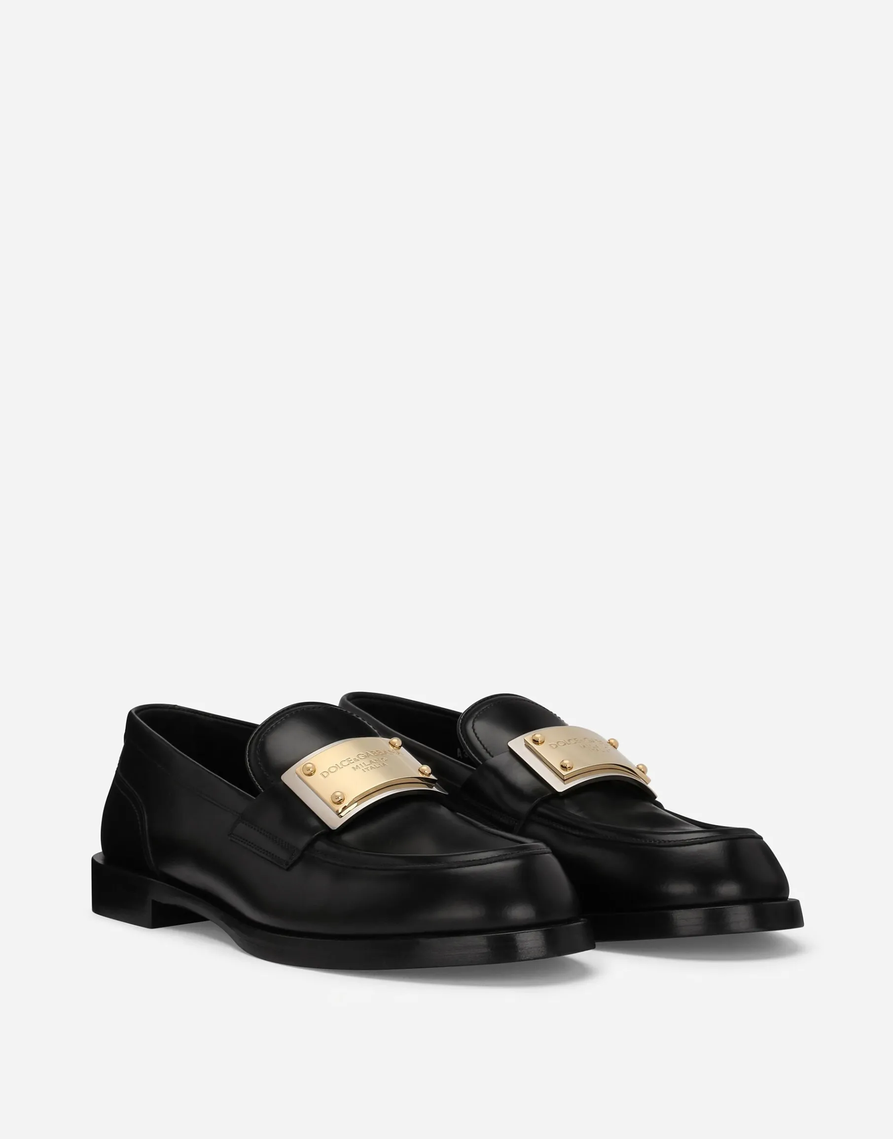 Brushed calfskin loafers