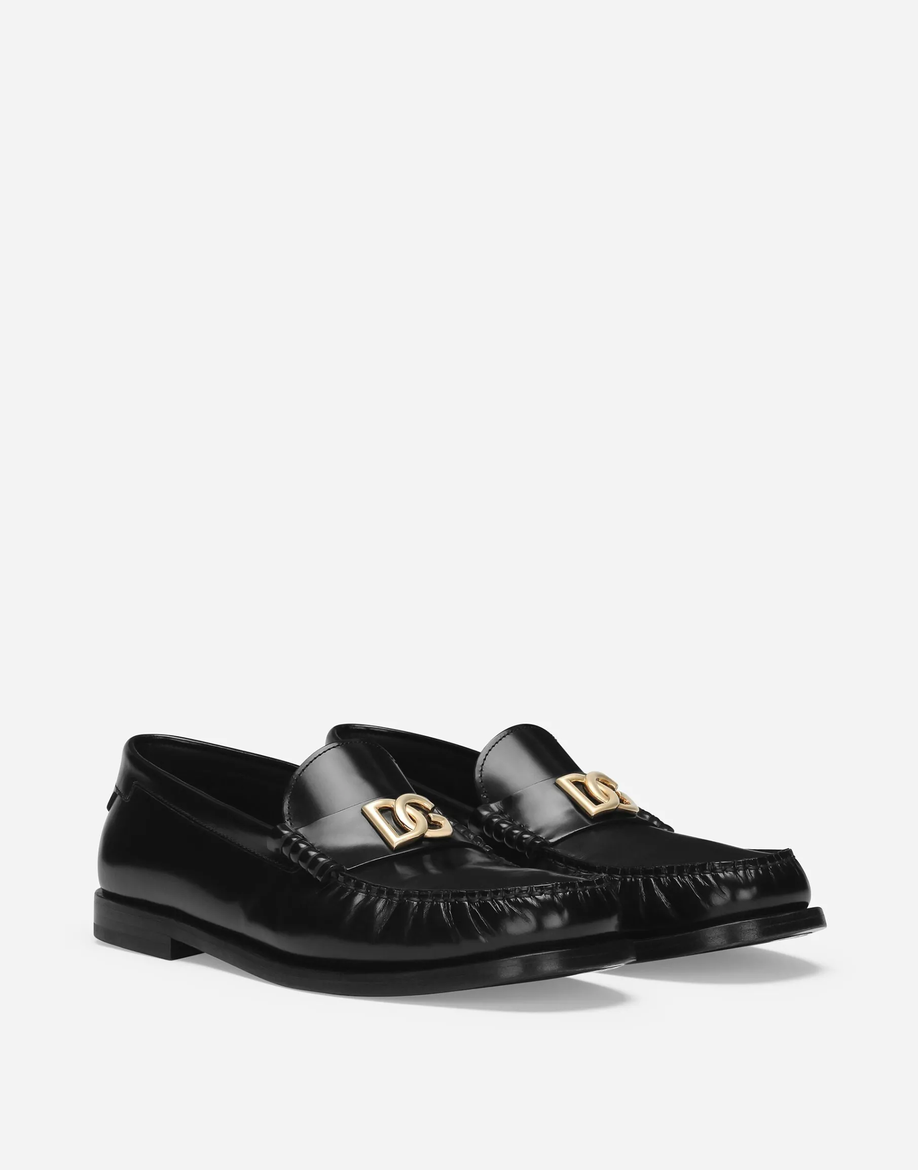 Brushed calfskin loafers