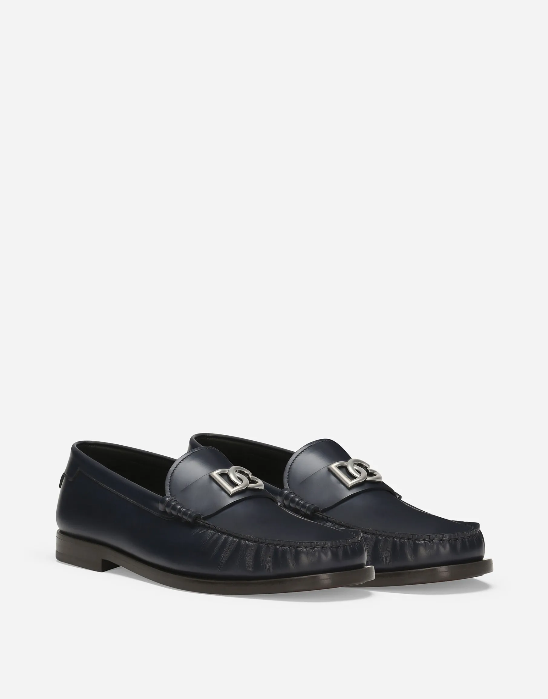 Brushed calfskin loafers