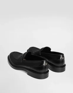 Brushed calfskin loafers
