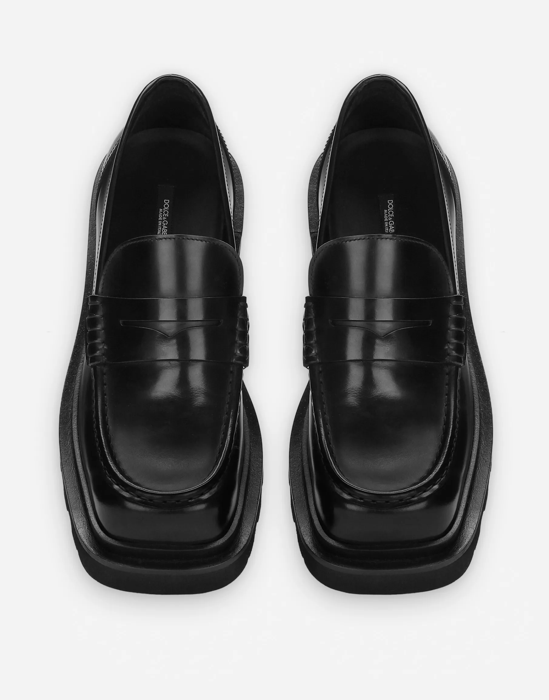 Brushed calfskin loafers