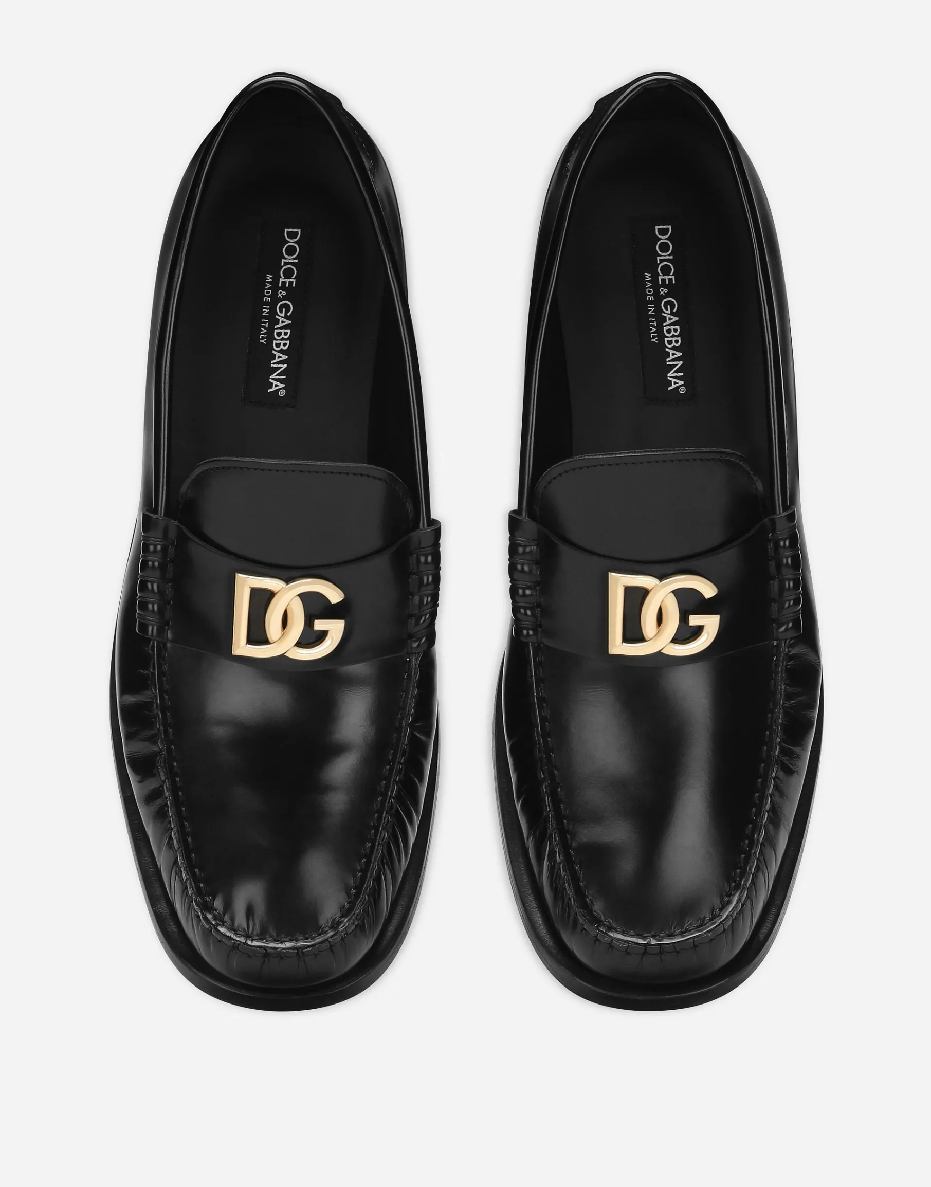 Brushed calfskin loafers