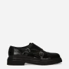 Brushed calfskin monkstrap shoes