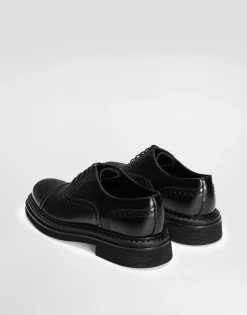 Brushed calfskin Oxfords