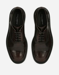 Brushed calfskin Oxfords