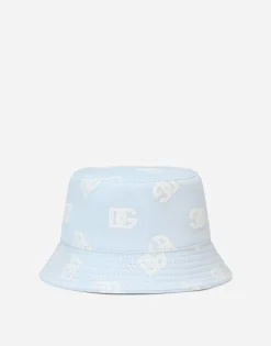 Bucket hat with all-over DG logo print