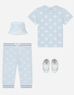 Bucket hat with all-over DG logo print