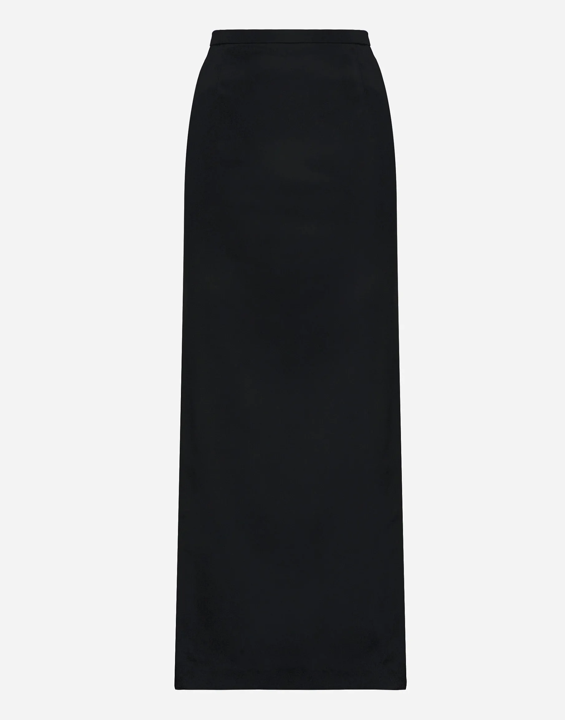 Cady calf-length skirt with slits