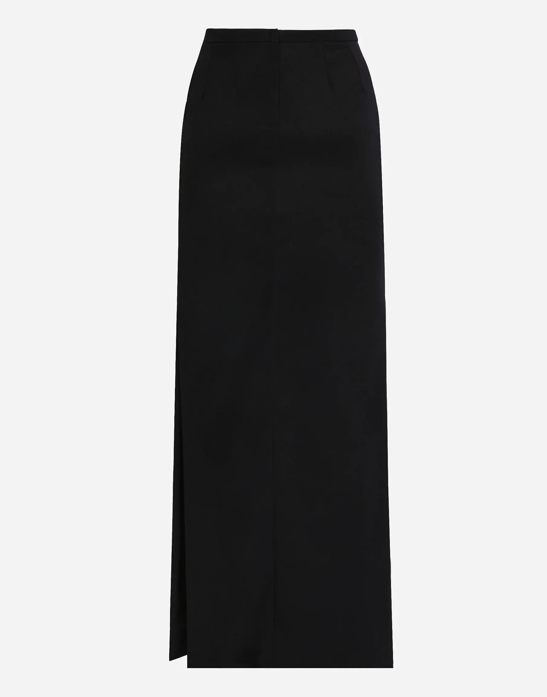 Cady calf-length skirt with slits