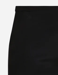 Cady calf-length skirt with slits