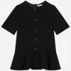 Cady dress with branded buttons