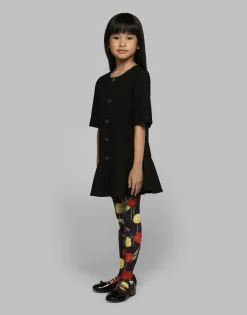 Cady dress with branded buttons