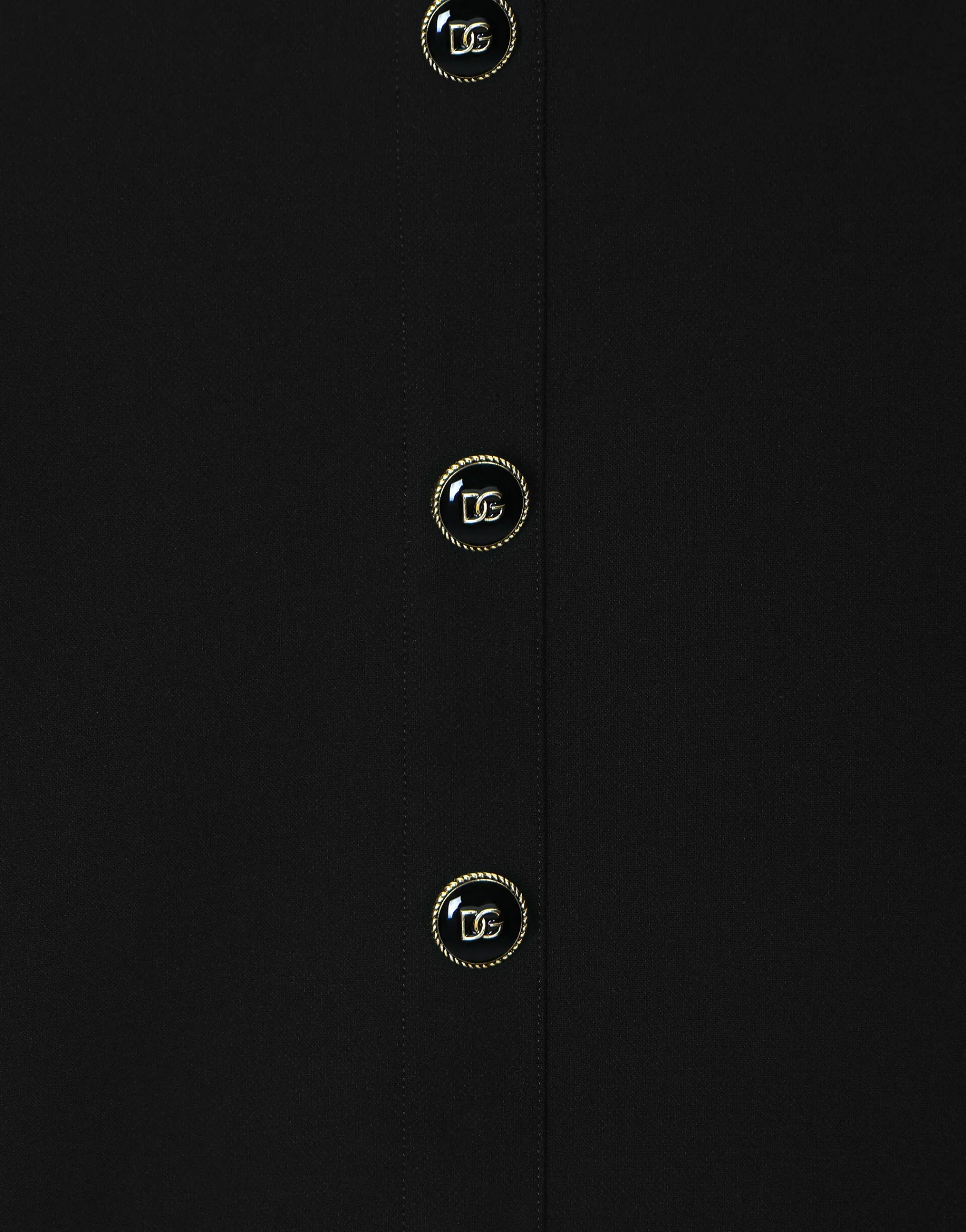 Cady dress with branded buttons
