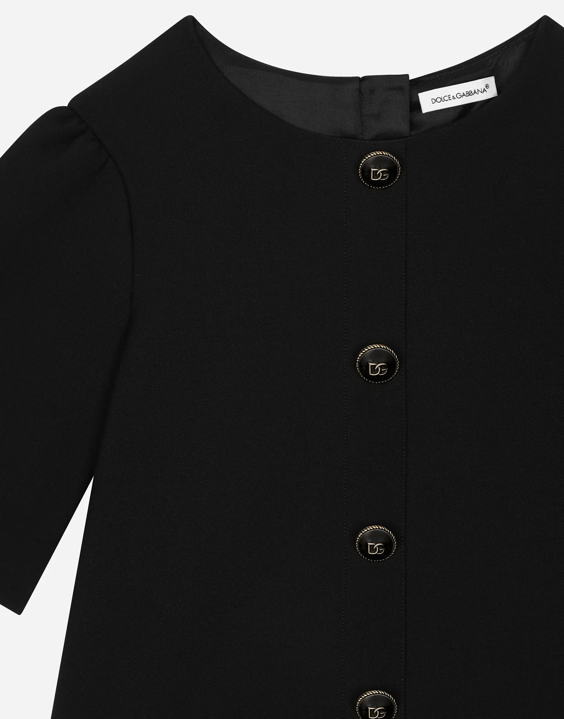 Cady dress with branded buttons