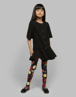 Cady dress with branded buttons
