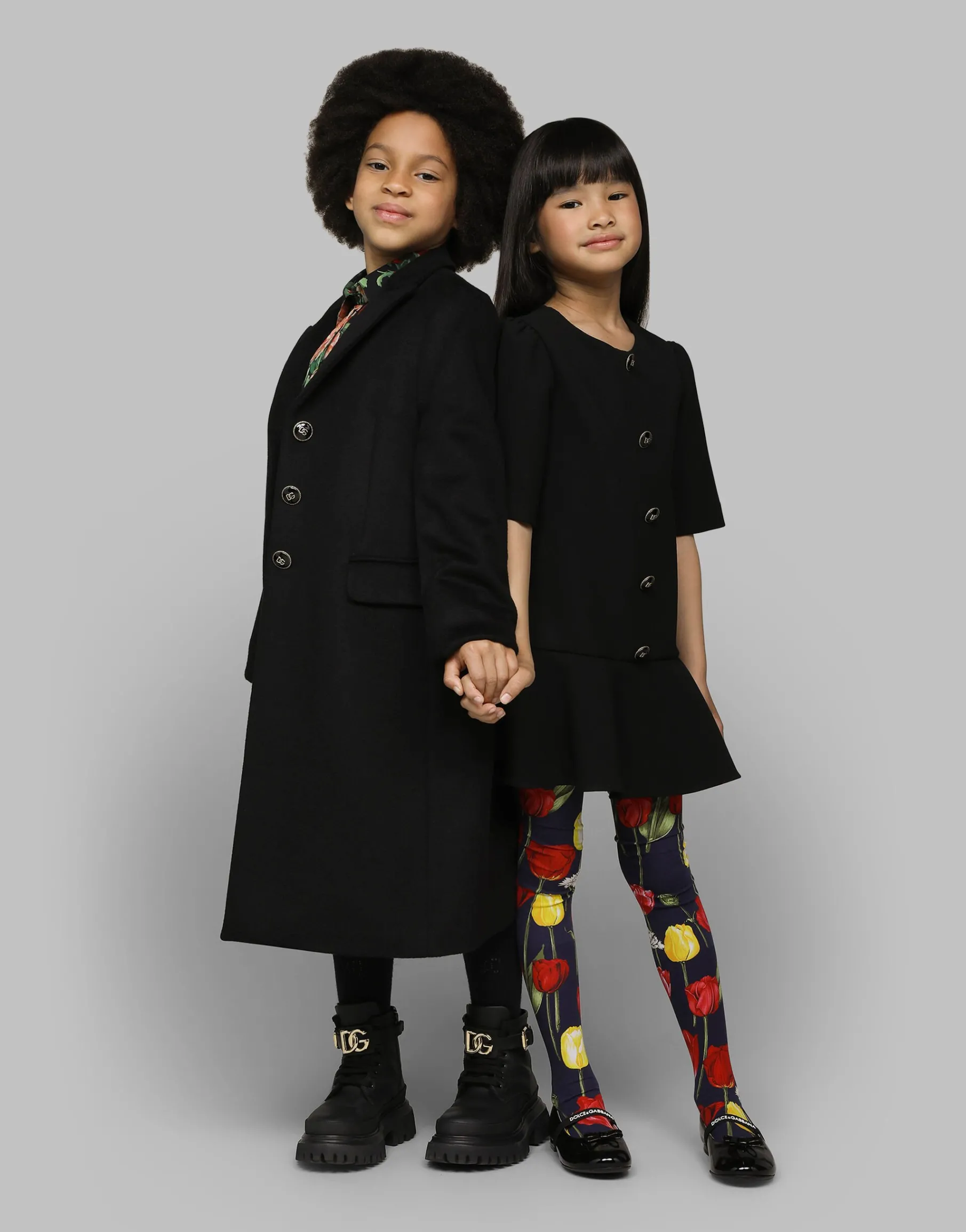 Cady dress with branded buttons